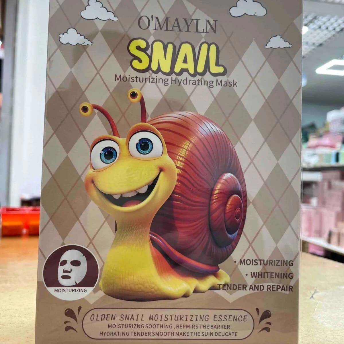 Maska w płachcie Snail Moisturizing Whitening & Repair 10PCS