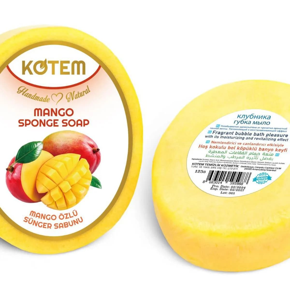 Mydełka Naturalne Gąbką 125gr