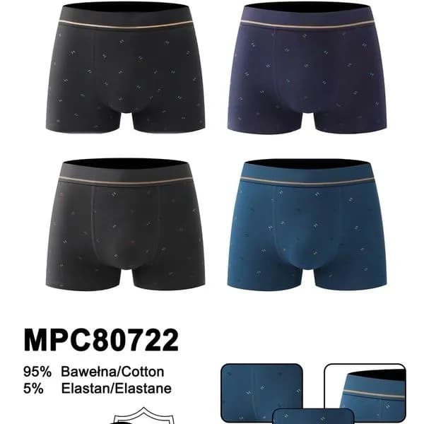 Bokserki męskie Pesasail MPPC80722 95% bawełna