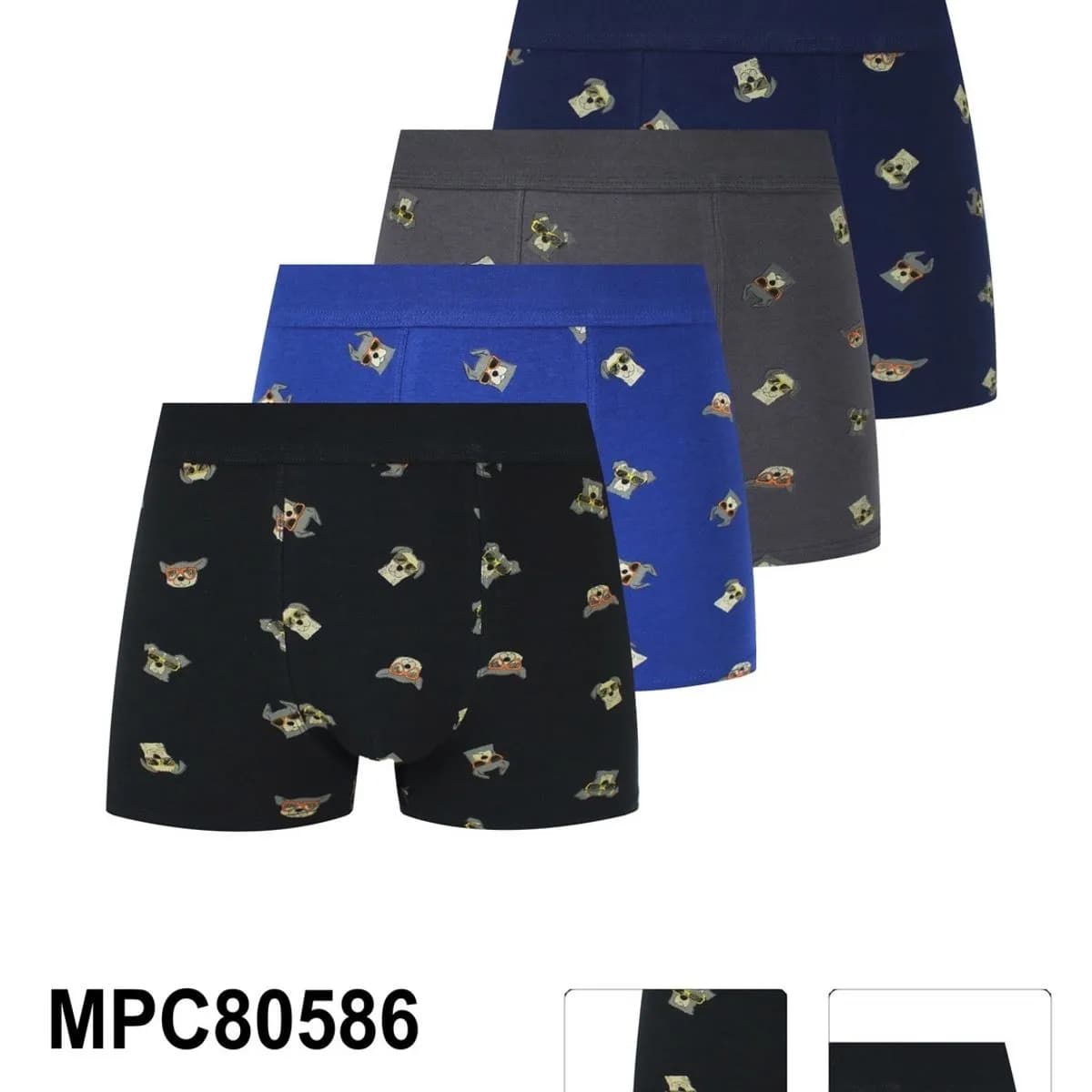 Bokserki męskie Pesail 4 szt. XL-XXL 95% bawełna