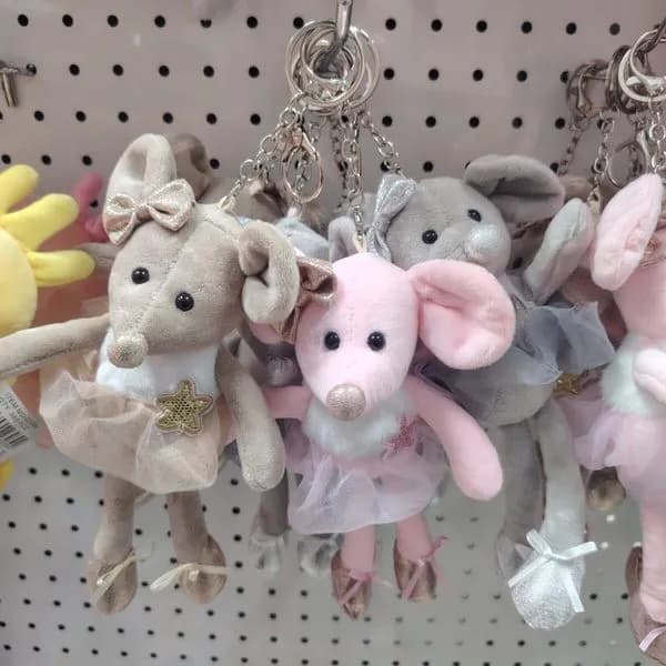 Brelok zabawka myszka baletnica pluszowa