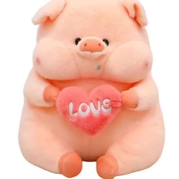 Maskotka Pluszowa Świnka z Sercem 40cm