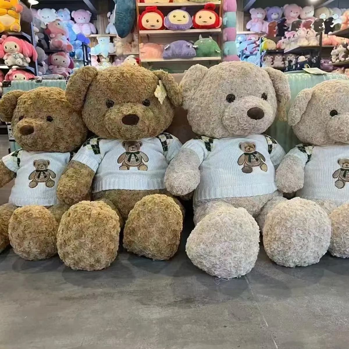 Maskotka Pluszowa Miś 140cm Brązowy z Białą Koszulką