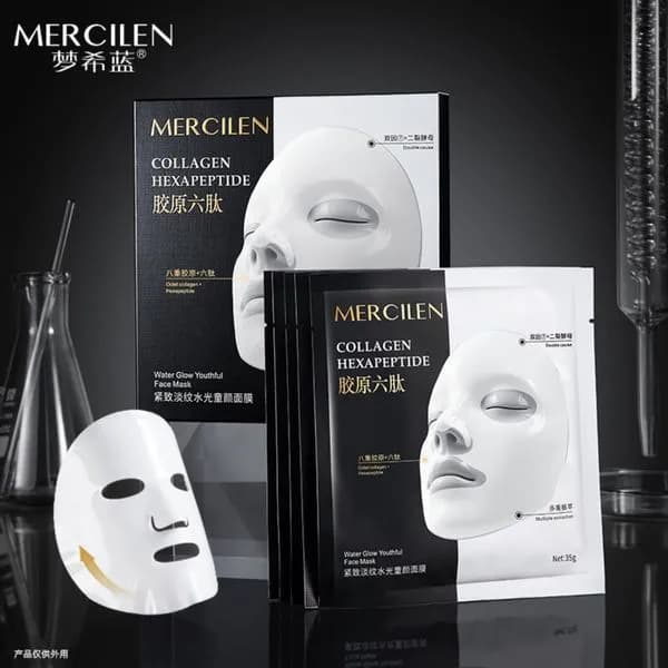Maska w płachcie Mercilen Collagen Hexapeptide 25g