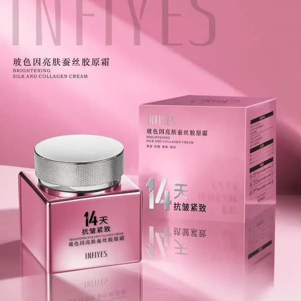 Krem do twarzy z jedwabiem i kolagenem 14g