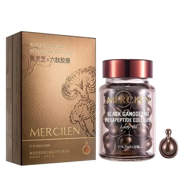 Kapsułki Olejowe Black Ganoderma Hexapeptide Collagen 0,5ml