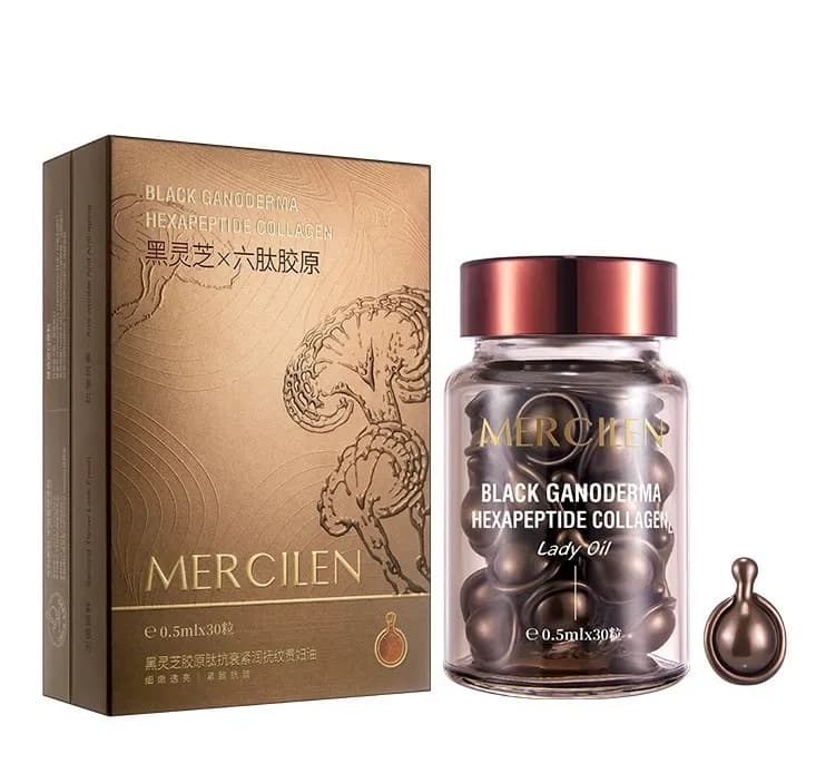 Kapsułki Olejowe Black Ganoderma Hexapeptide Collagen 0,5ml