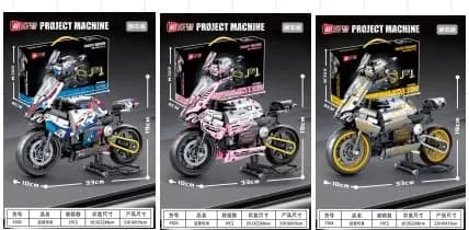 Zabawki Klocki Motocycle