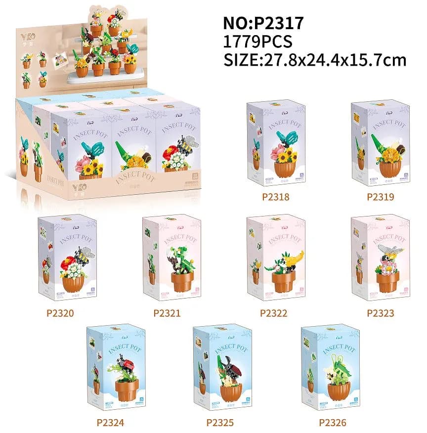 Zabawki Klocki Kwiaty