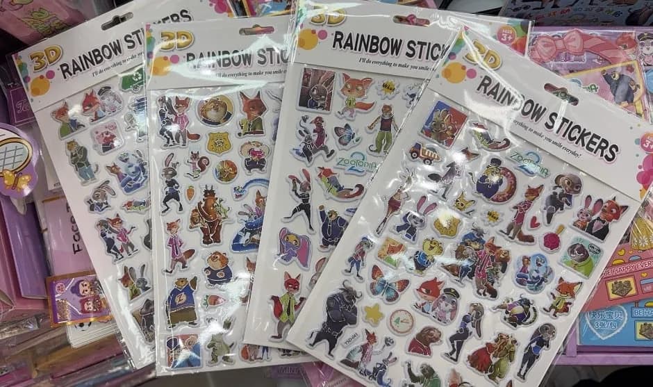 Zabawki Naklejki Zootopia