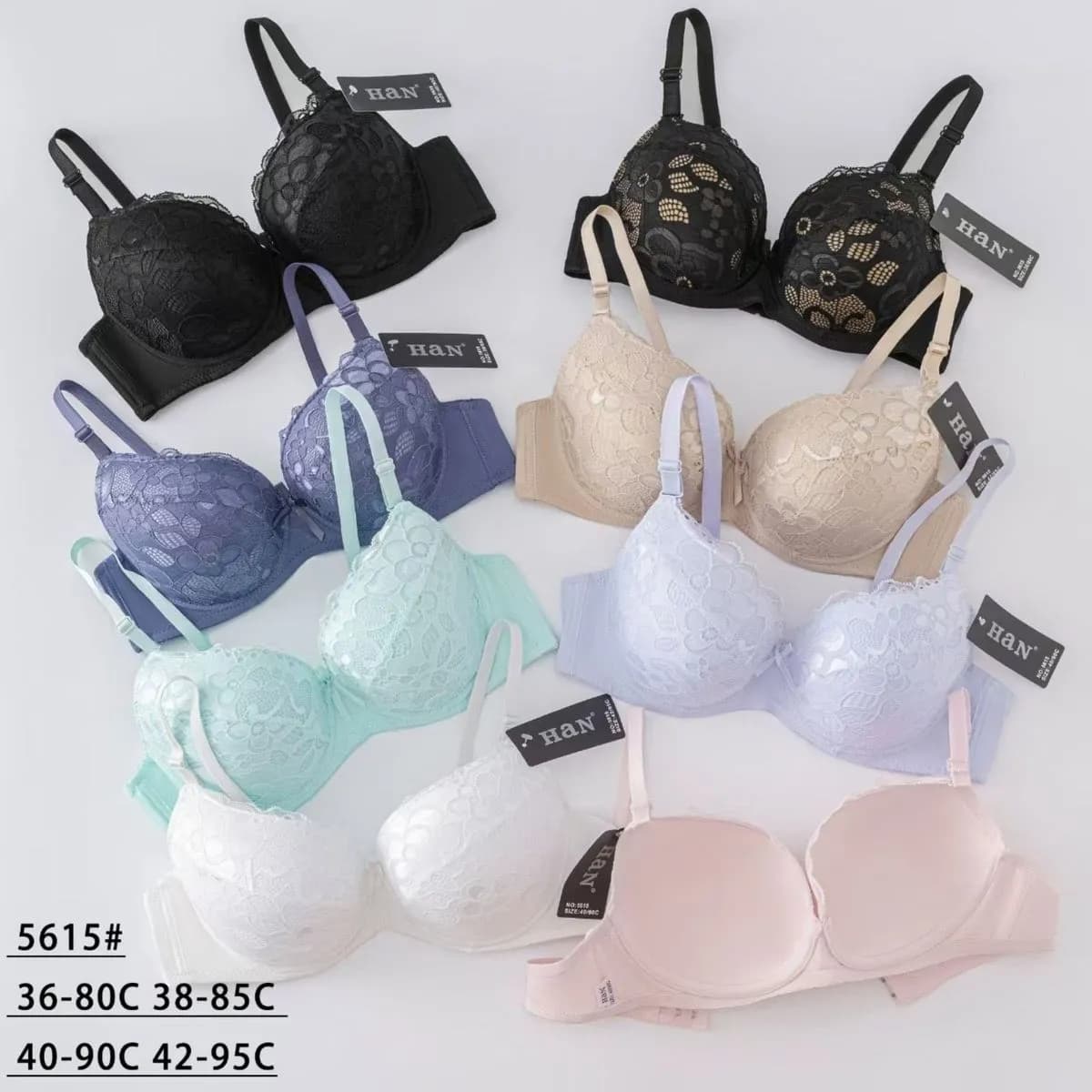 Biustonosz damski koronkowy 36-80C do 42-85C SKU 300925-11