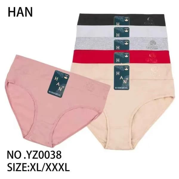 Majtki damskie bawełniane XL/XXL/3XL 5 szt. NO.YZ0038