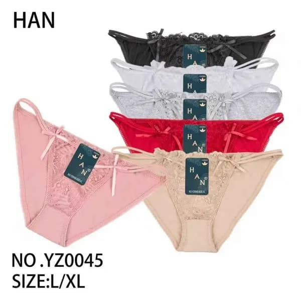 Majtki damskie koronkowe HANAN rozmiar L/XL, 6 kolorów