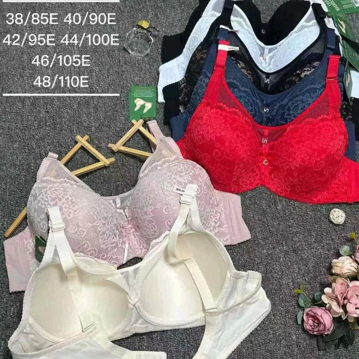 Biustonosz Damski Push-Up Koronkowy Rozmiary 38/85E-48/110E