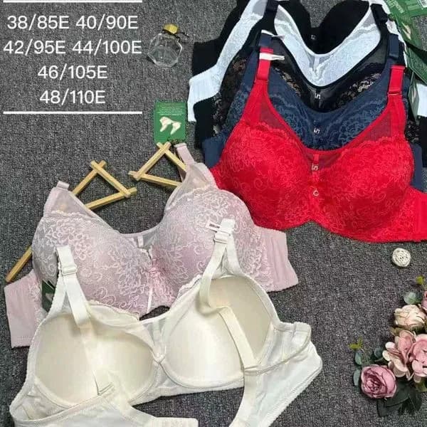 Biustonosz Damski Push-Up Koronkowy Rozmiary 38/85E-48/110E