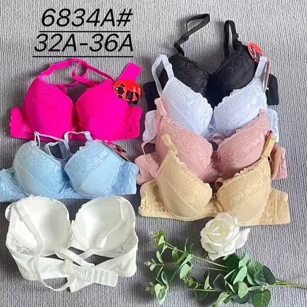 Biustonosze damskie koronkowe 32A-36A, 6 kolorów
