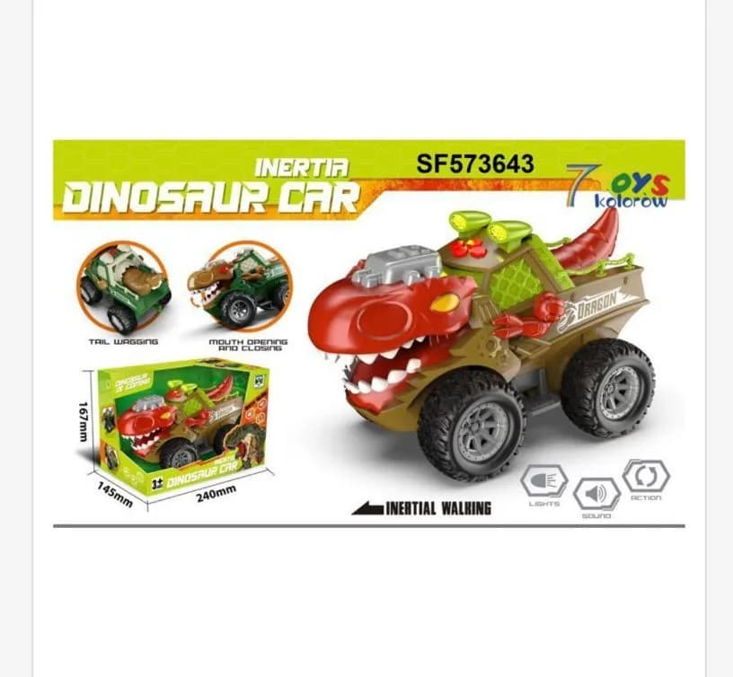 Zabawki Samochod Dinosaur