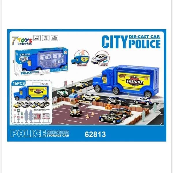 Zestaw Die Cast Car City Police