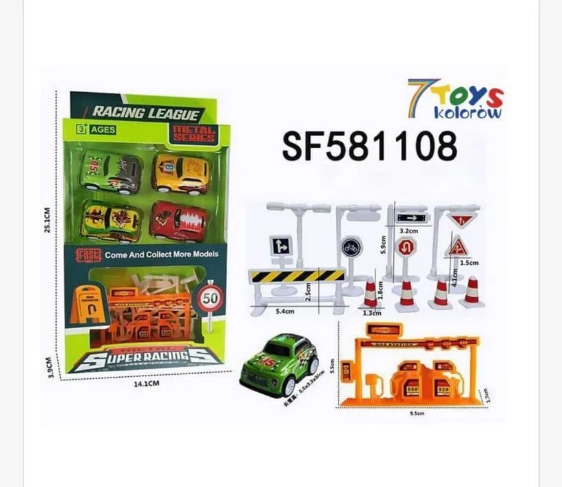 Zestaw Racing League Metal Series