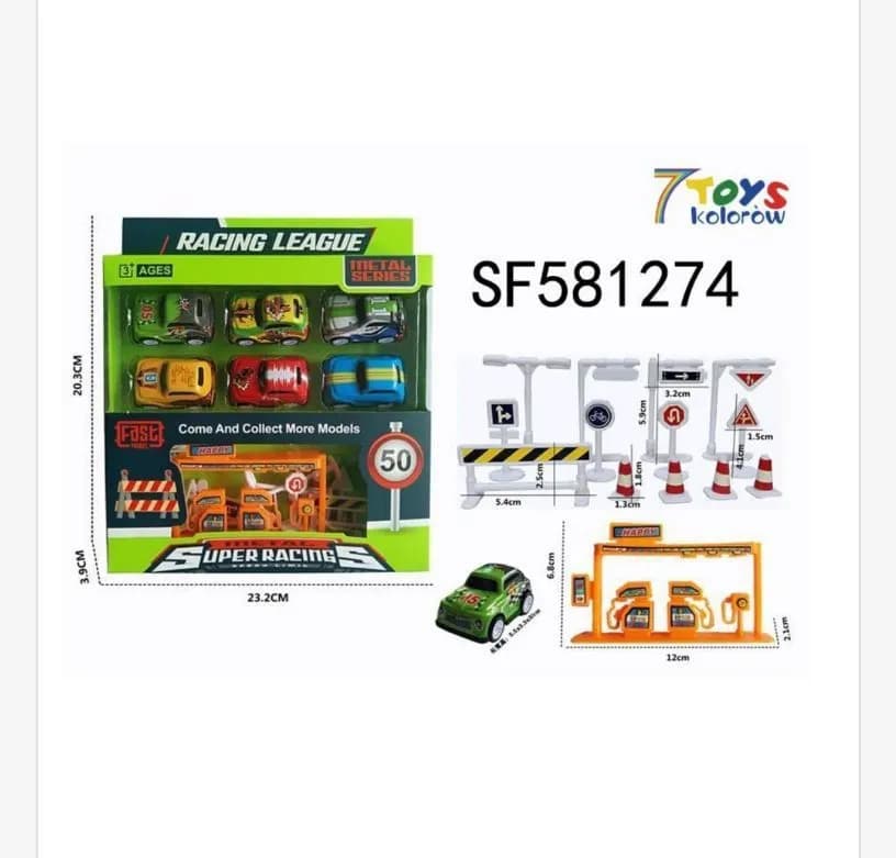 Zestaw Zabawki Samochod Racing League
