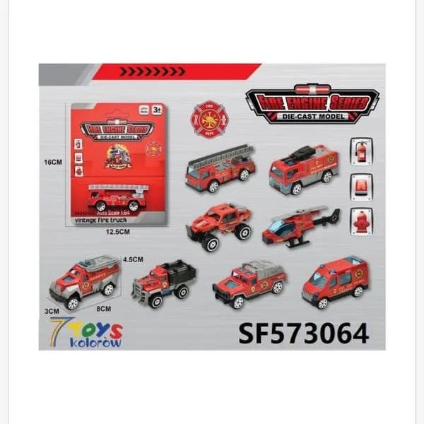 Zabawki Fire Engine Series Die Cast