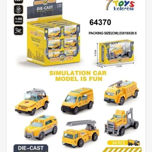 Zabawki Samochod Engineering Series Die Cast