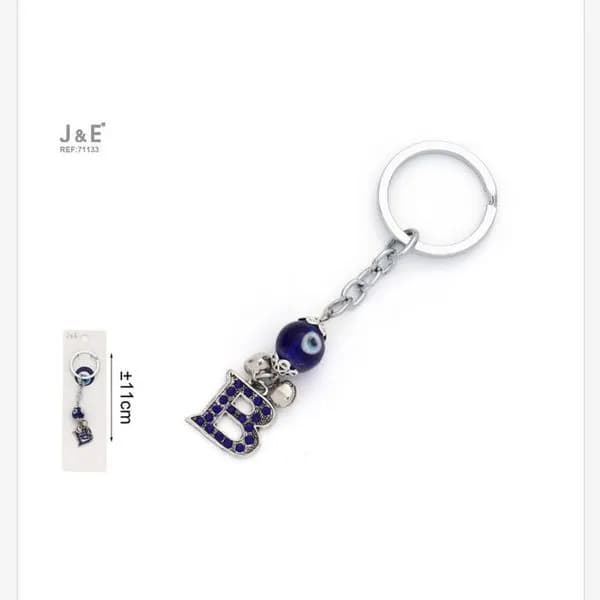 Brelok do kluczy J&E z niebieskim okiem 11 cm