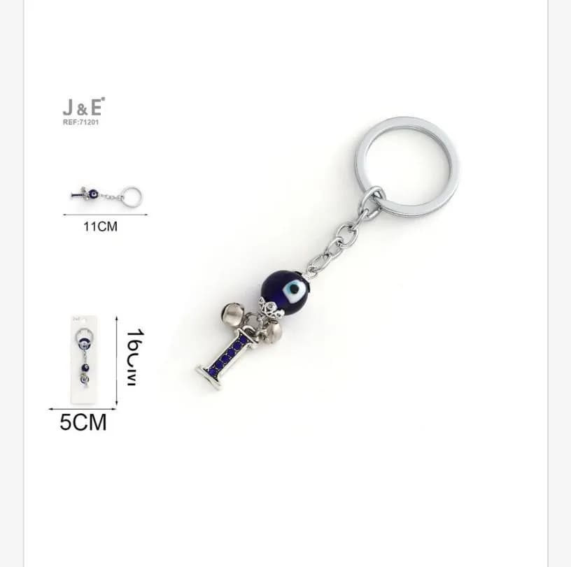 Brelok z Nazar i literą 1 J&E 11cm