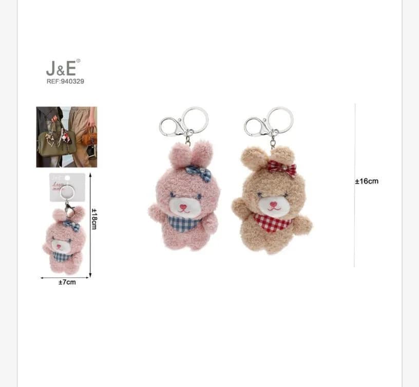 Brelok z pluszowym króliczkiem J&E REF 84029 16cm