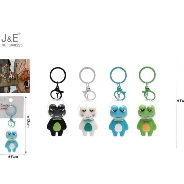 Brelok Żaba Figurka 7cm Zestaw Kolorowy