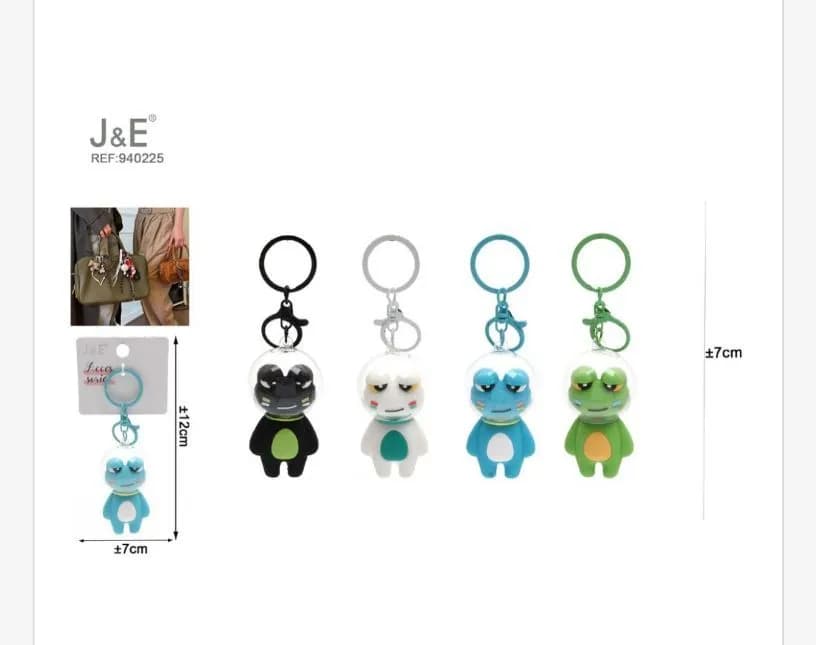 Brelok Żaba Figurka 7cm Zestaw Kolorowy