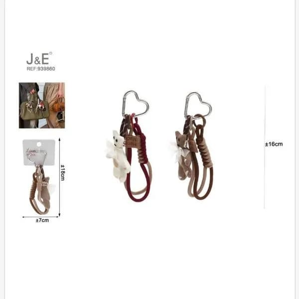 Brelok do kluczy z misiem 16 cm J&E REF:JE890