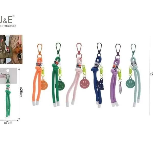 Brelok do kluczy z emotikonami 23 cm J&E