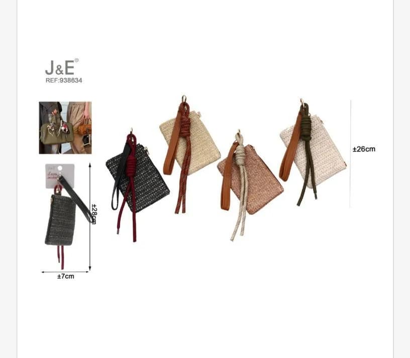 Brelok do kluczy J&E pleciony 7x28cm REF 30854