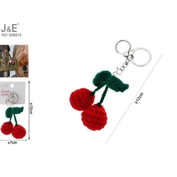 Brelok do kluczy J&E cherry 12cm x 7cm