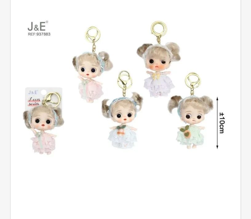 Brelok do kluczy J&E lalki pluszowe 10+ cm
