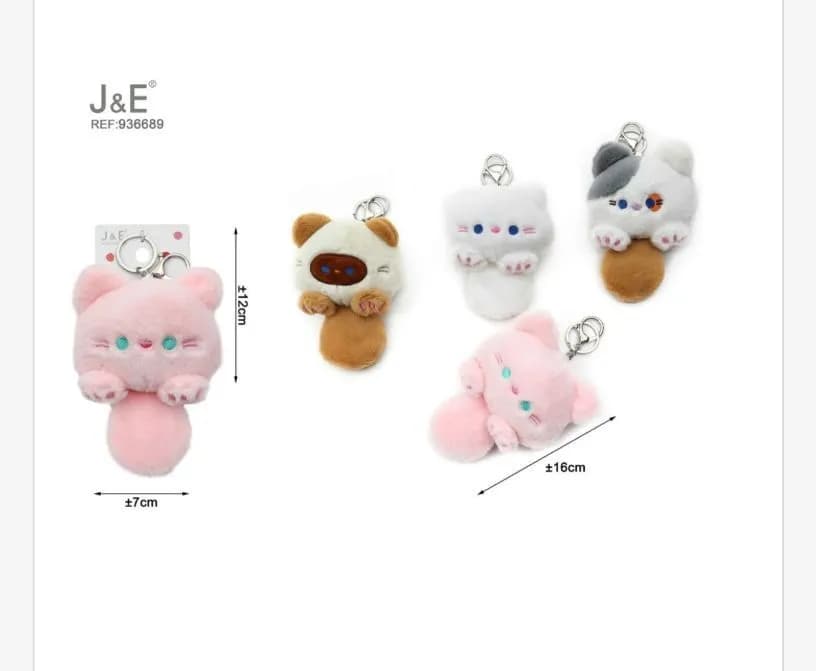 Brelok Zabawkowy Kot Plush REF JF&E 301125-413