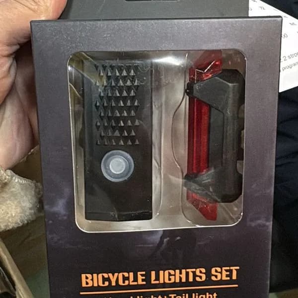 Komplet Lampka Rowerowa USB