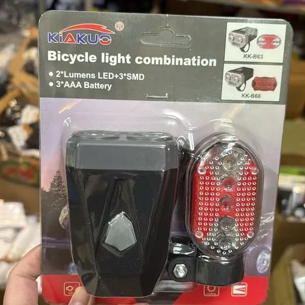 Komplet Lampka Rowerowa USB