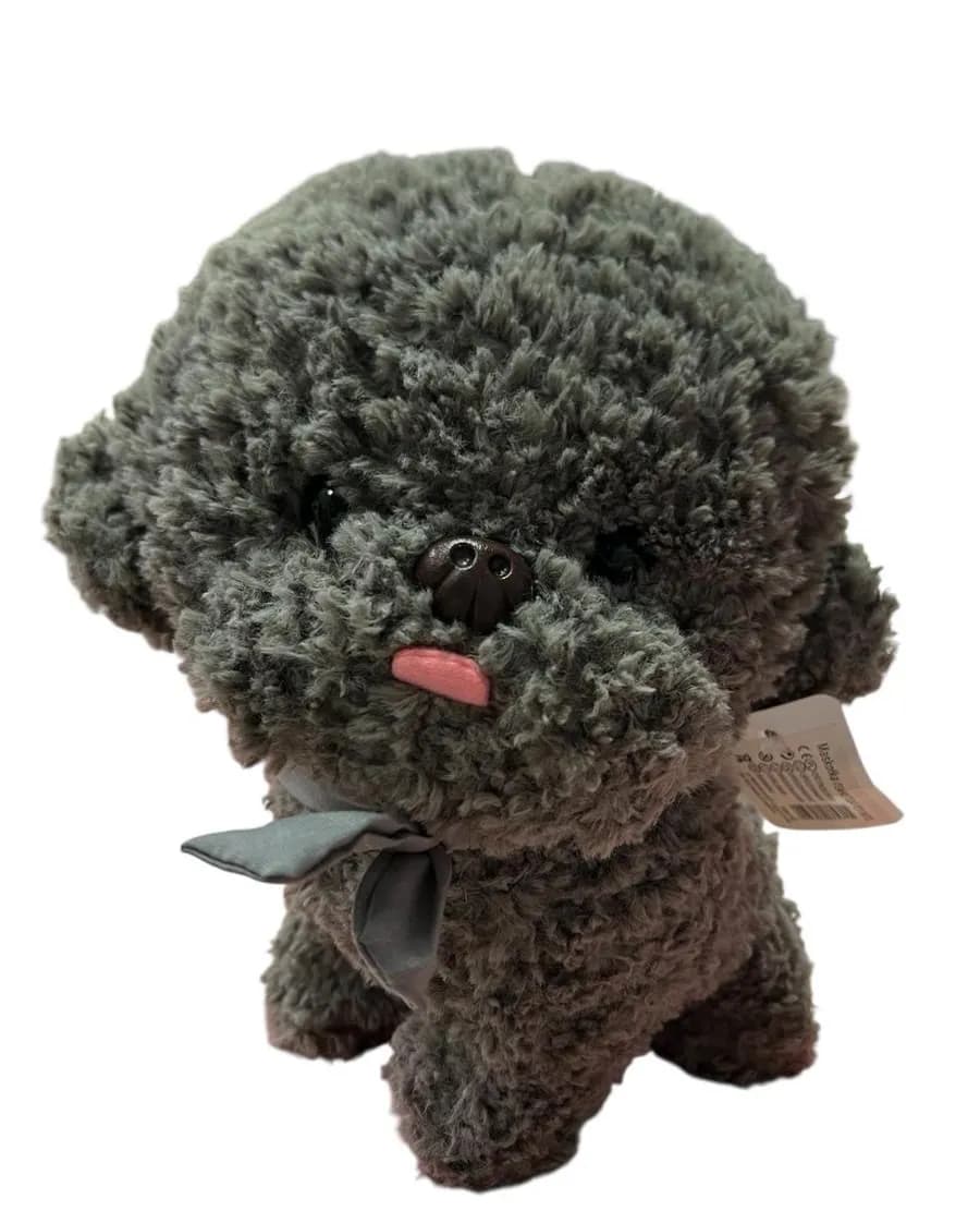 Maskotka pluszowa pies rasy Bichon szary 30226-157