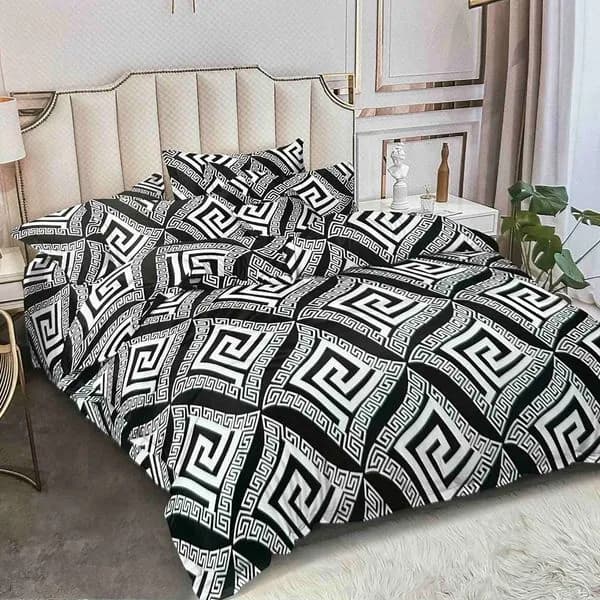 Komplet Pościeli 3D 3CZ 160/200 Czarno-Biały