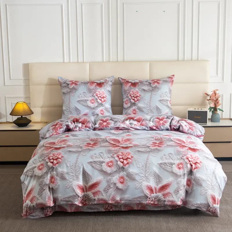 Komplet Pościeli 3D 3CZ 160/200 Kwiatowy