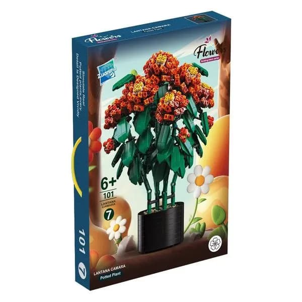 Zabawki Klocki Kwiaty