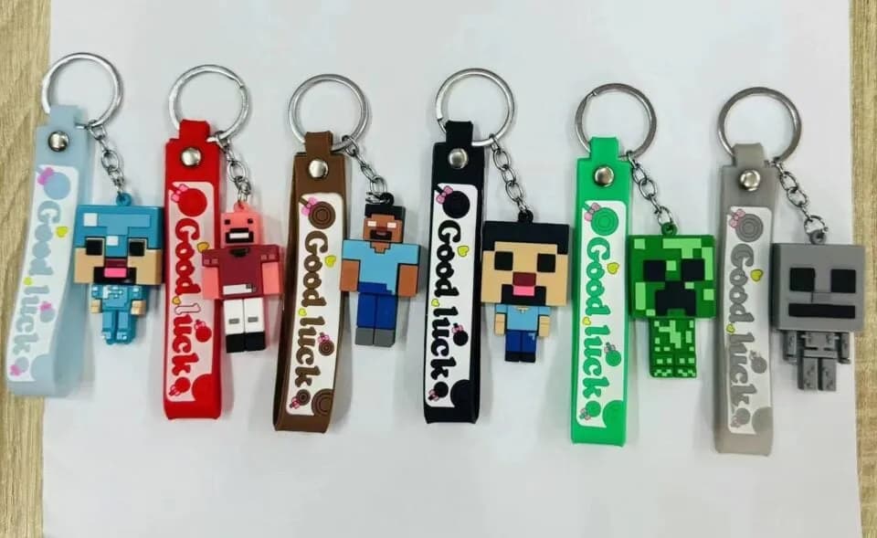 Brelok Minecraft z Paskiem Good Luck Mix Wzorów 24szt