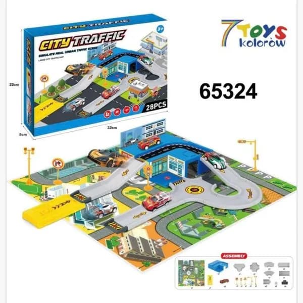 Zabawka Ścieżki dla Dzieci City Traffic 28el. 7 TOYS
