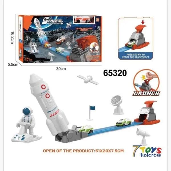 Zabawka Ścieżki dla Dzieci Space Track Kosmos Rakieta 13 el.
