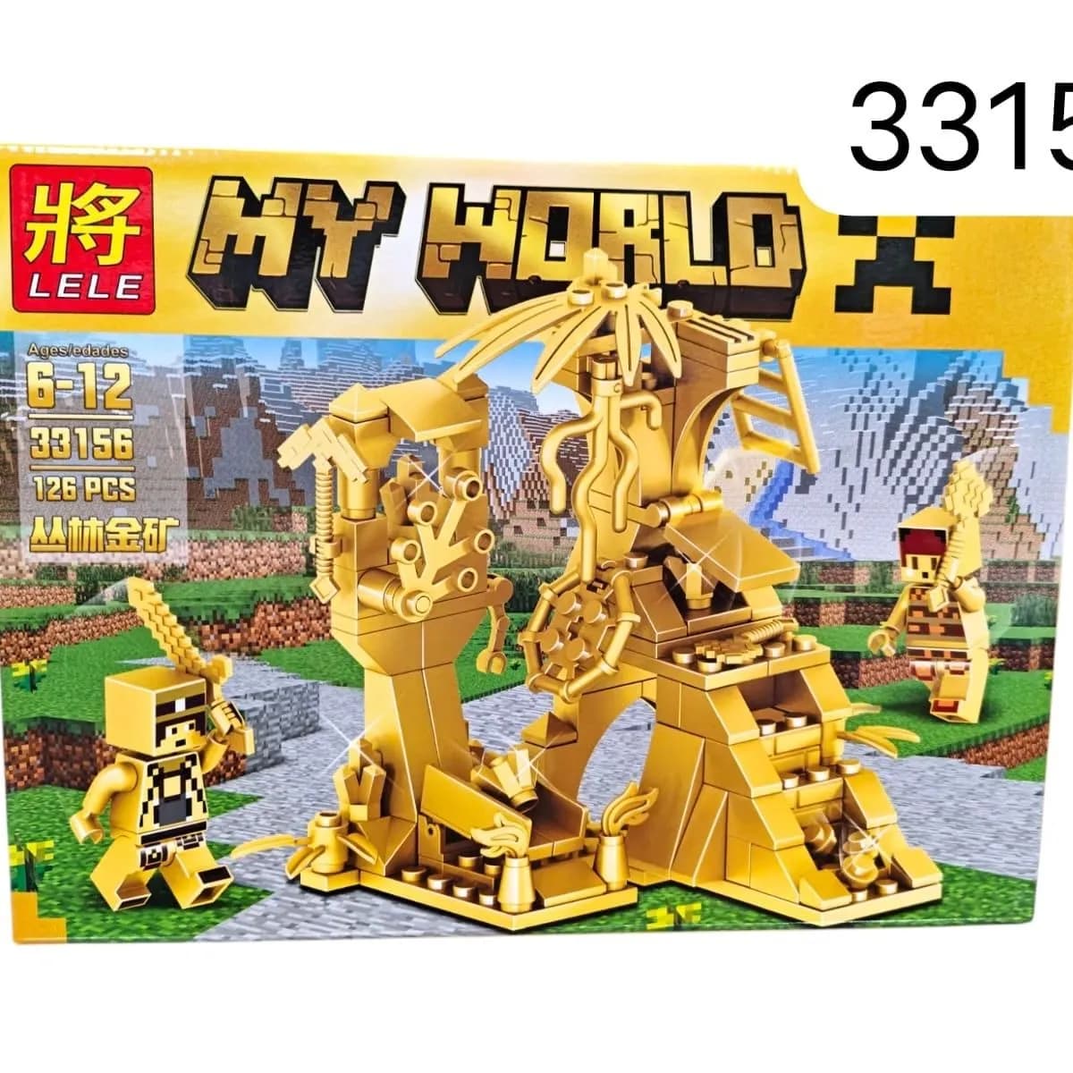 Klocki My World 126PCS Złota Kopalnia Zestaw LELE 33156