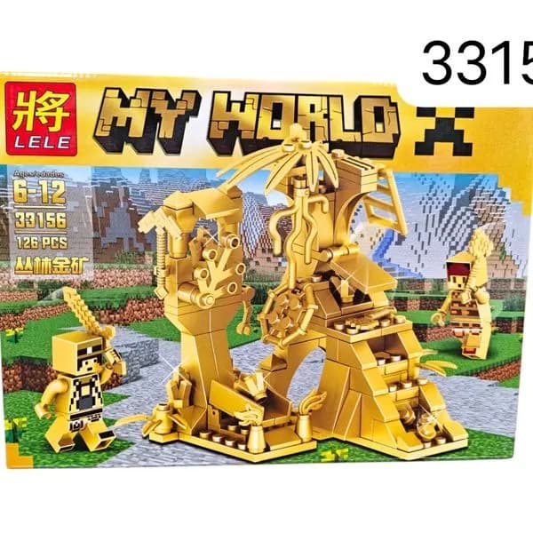 Klocki My World 126PCS Złota Kopalnia Zestaw LELE 33156