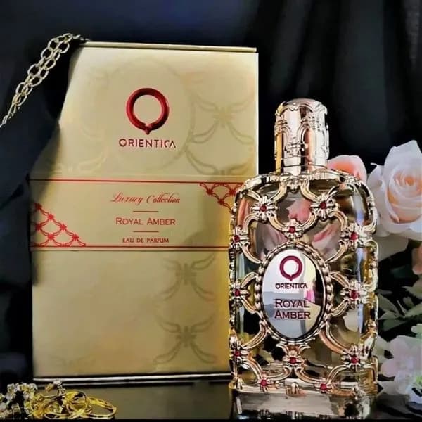 Perfumy Orientica Royal Amber 100ml - Złoty Ozdobny Flakon EDP