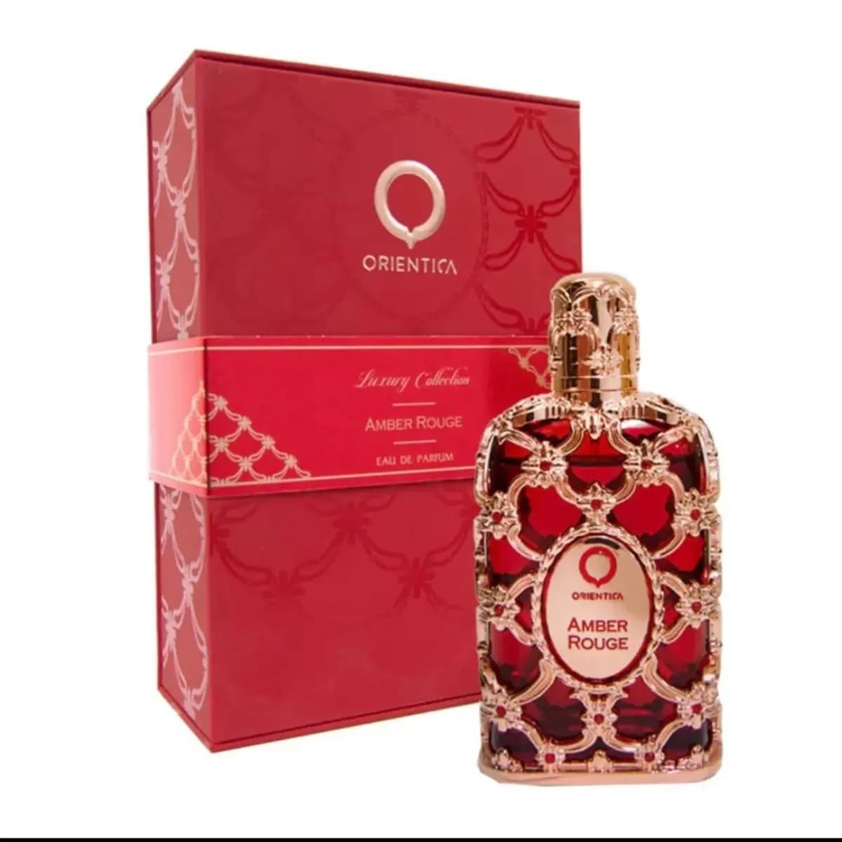 Perfumy Orientica Amber Rouge 100ml Luxury Collection ozdobny flakon